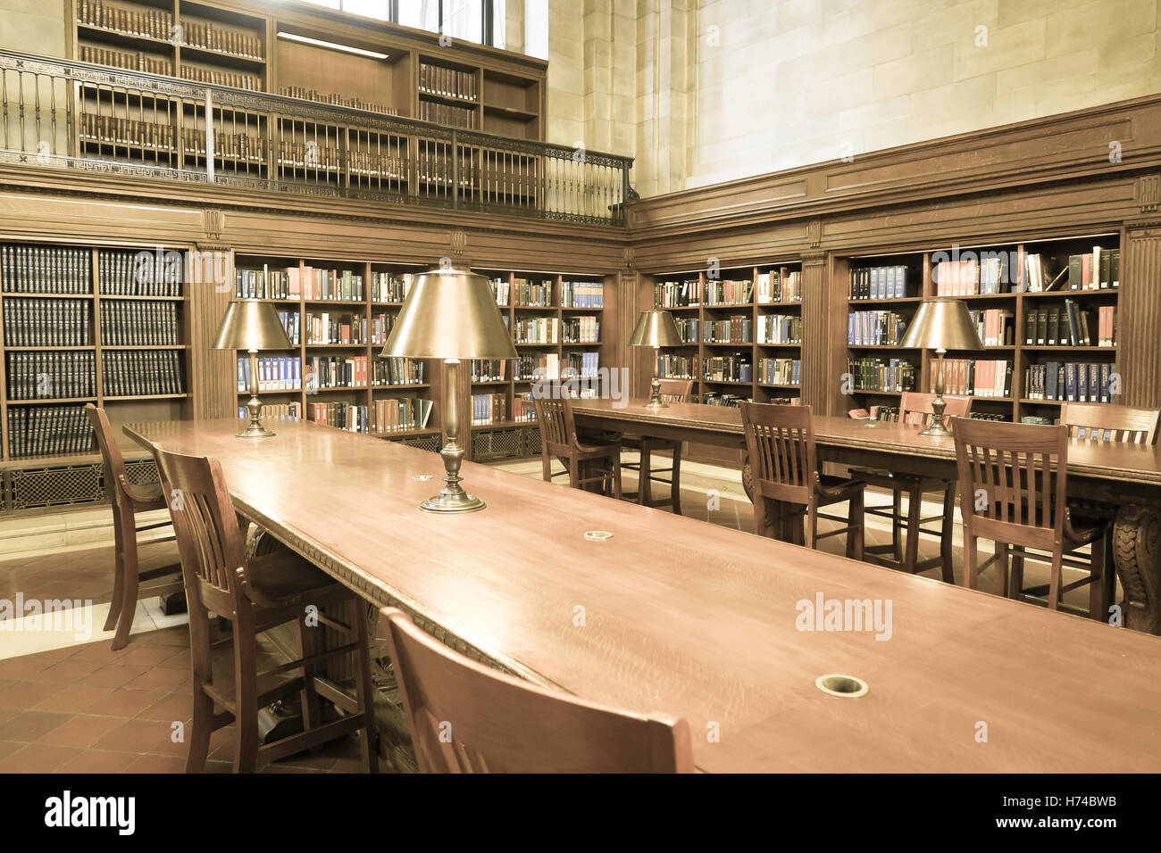 Bill Blass Public Catalog Room, New York Public Library, NYC Stock ...