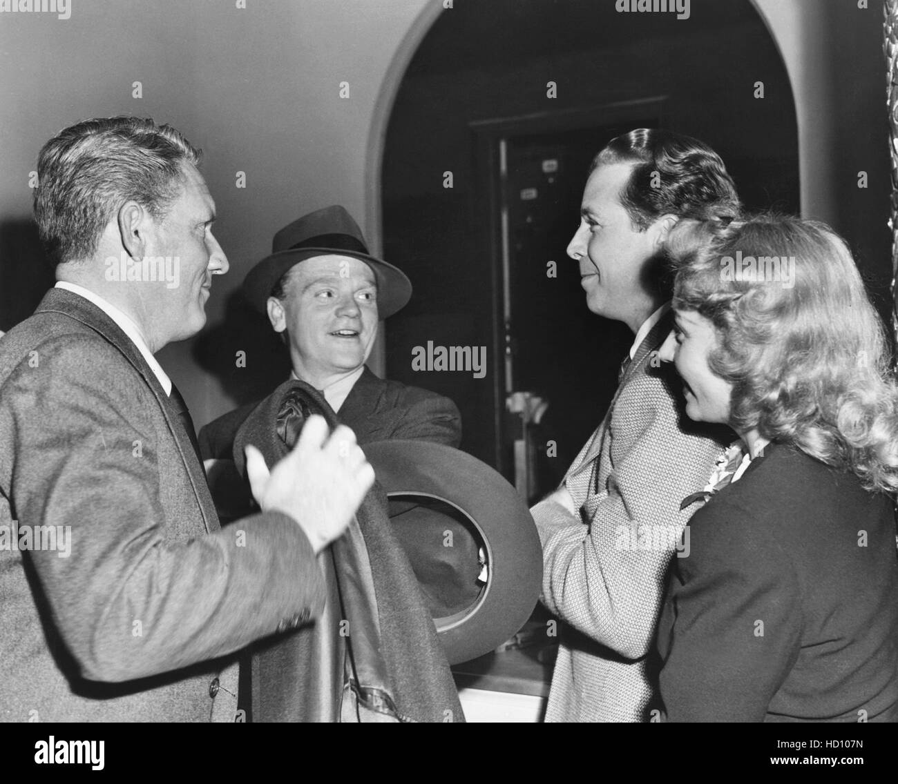 From left: Spencer Tracy, James Cagney, Dick Powell, Joan Blondellat a ...