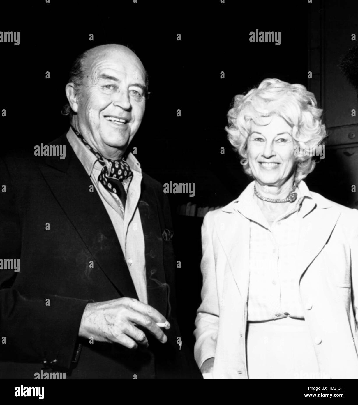 Ray Milland, left, and his wife, Muriel Milland, ca. early 1980s Stock ...