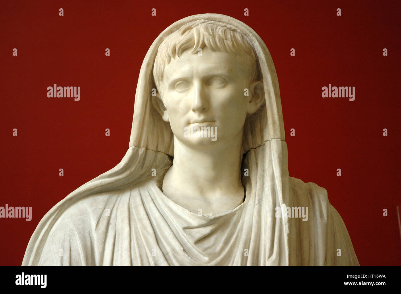 The Via Labicana Augustus portrayed as Pontifex Maximus with his head ...