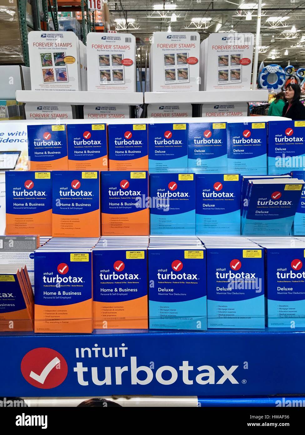 TurboTax software at Costco Stock Photo Alamy