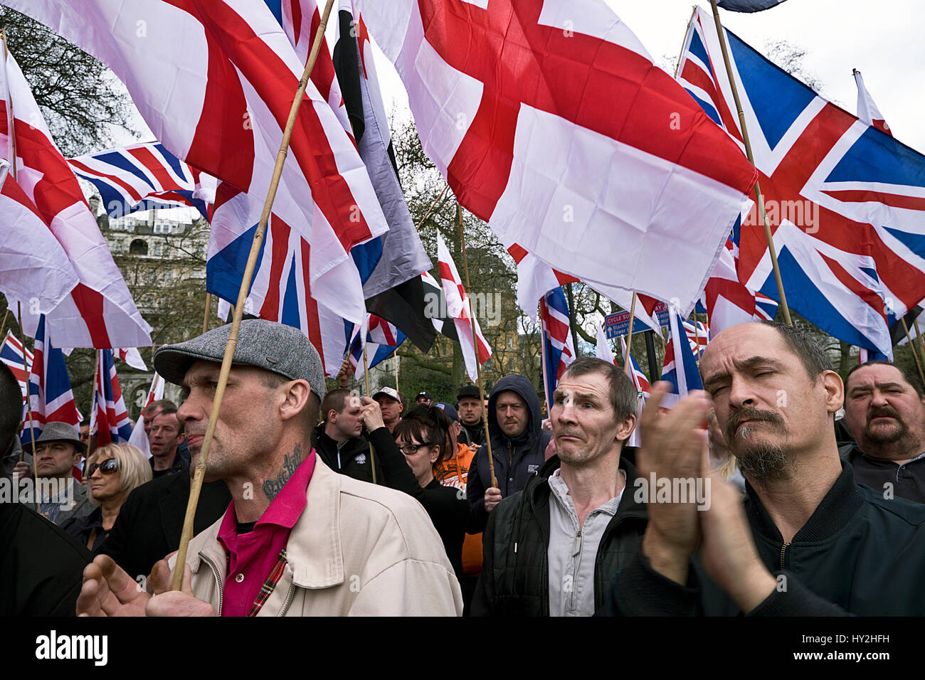 Anti-Islamic March and Rally through Central London of the English ...