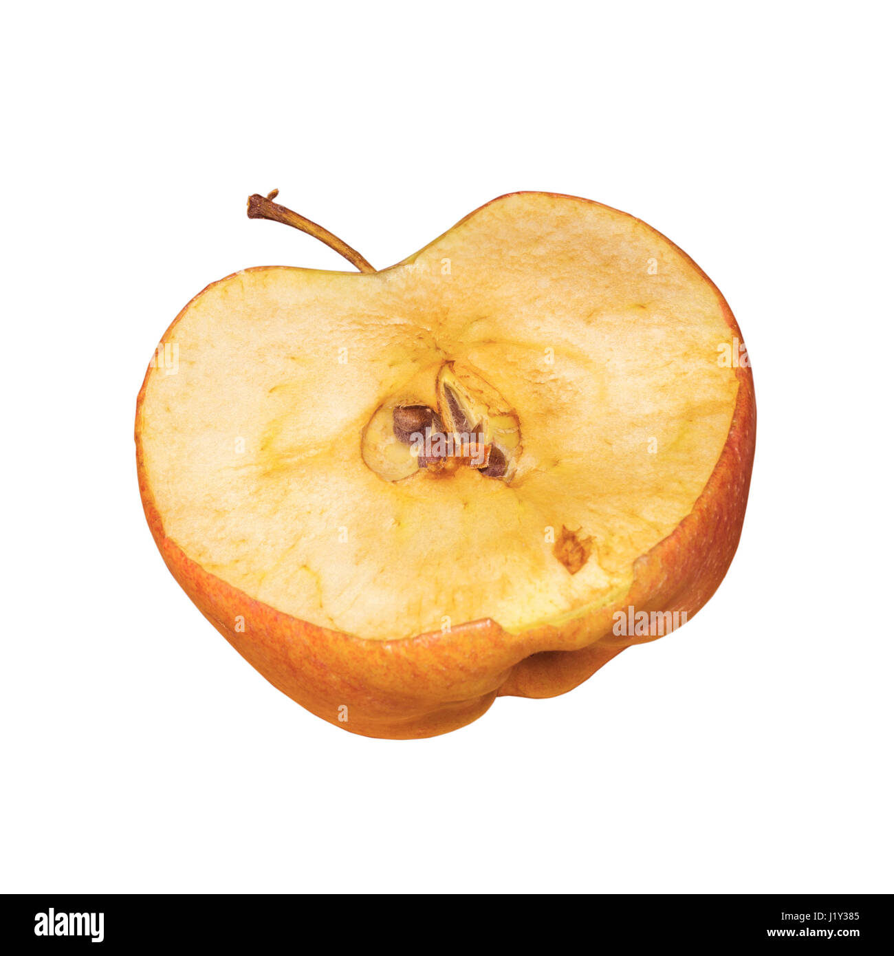 Apple Sliced In Half Stock Photo Alamy