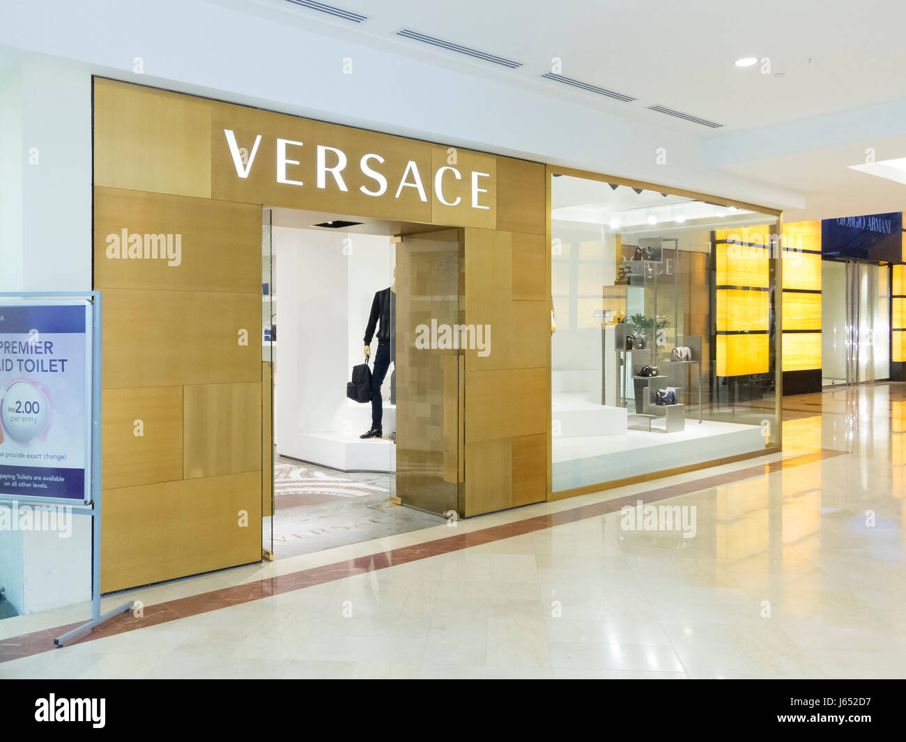 Versace shop, Malaysia Stock Photo - Alamy