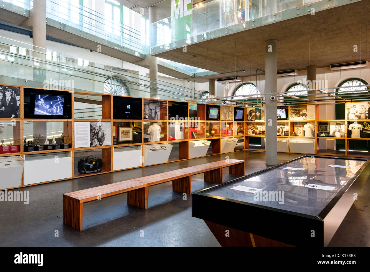 Ground Floor Displays Of The Pele Museum Museu Pelé Dedicated To The