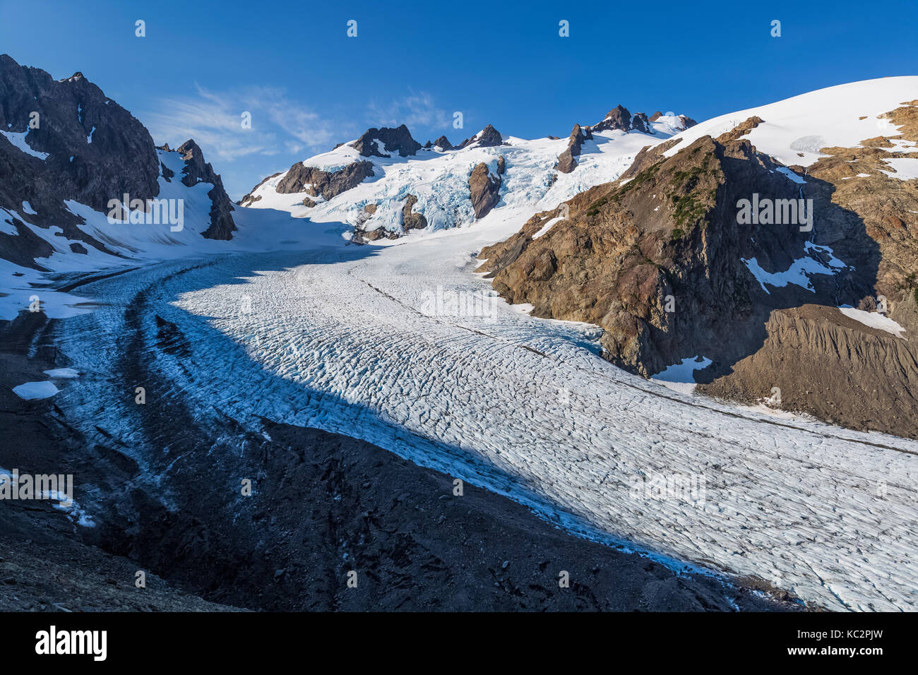 Blue Glacier And Mount Olympus In The Dramatic Setting At The End Of The Hoh River Trail In