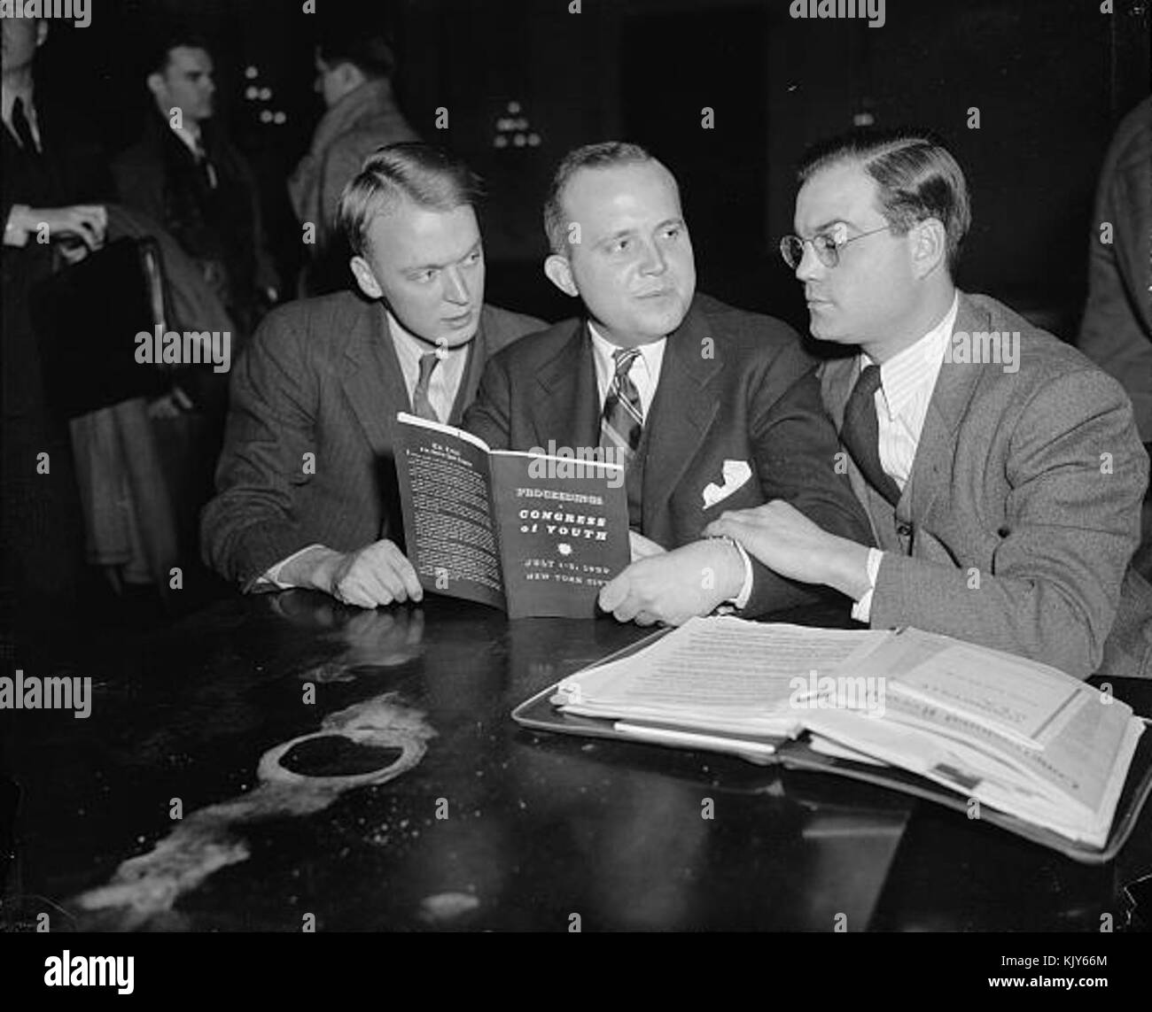 American Youth Congress Leaders 1939 Stock Photo - Alamy