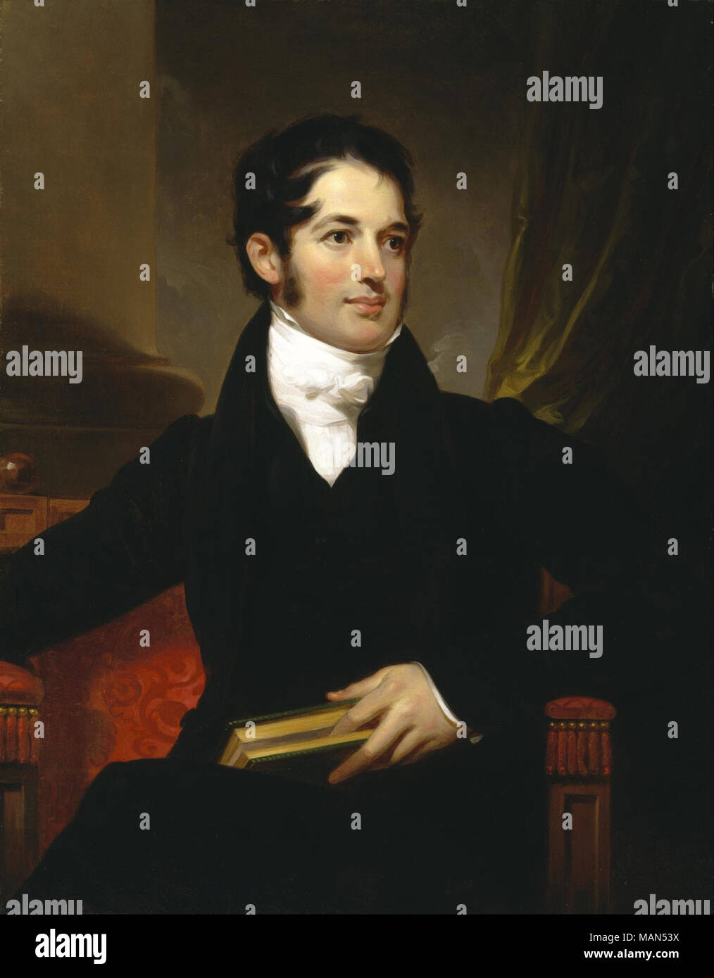 . English: Portrait of James Cornell Biddle . 1841 Stock Photo - Alamy