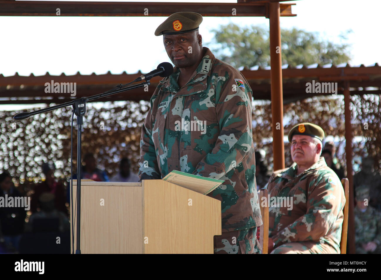 South African Army Maj. Gen. M. Mbiza, Representative for ...
