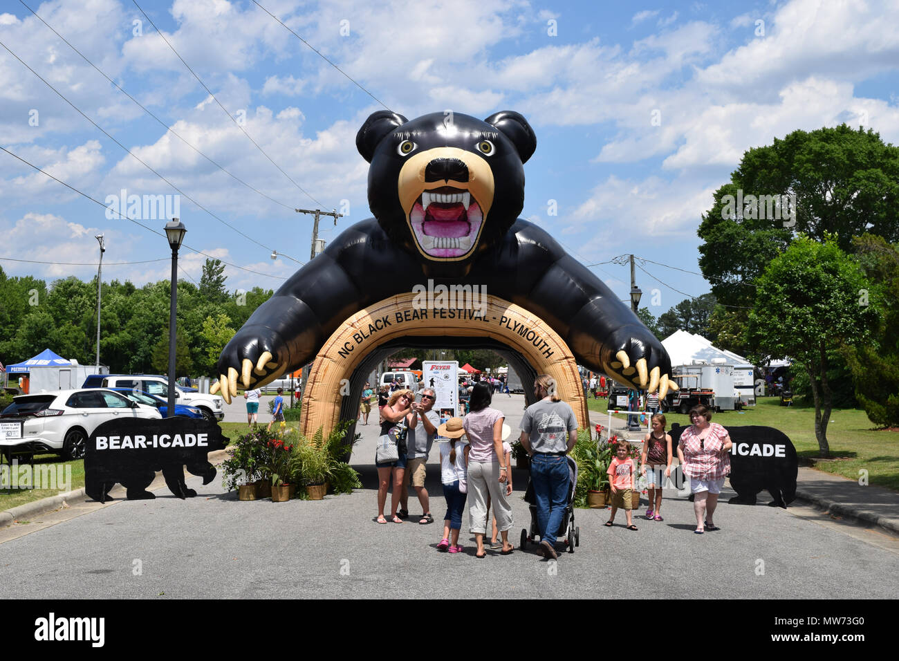 The Black Bear Festival in Plymouth North Carolina Stock Photo Alamy