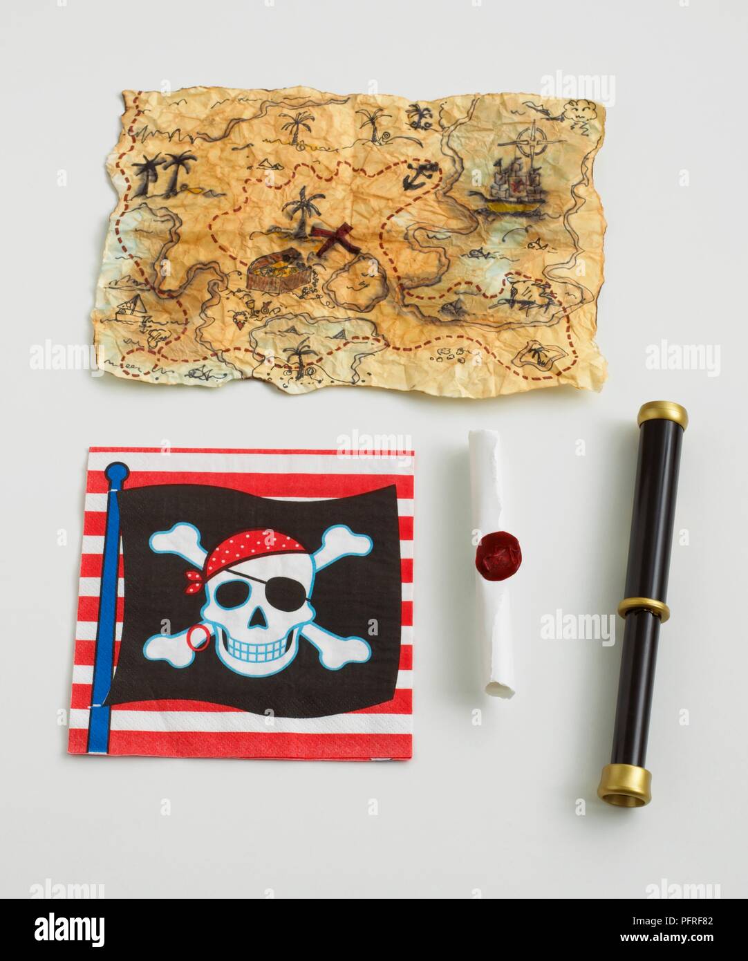 pirate-map-skull-and-crossbones-flag-scroll-woth-red-seal-and