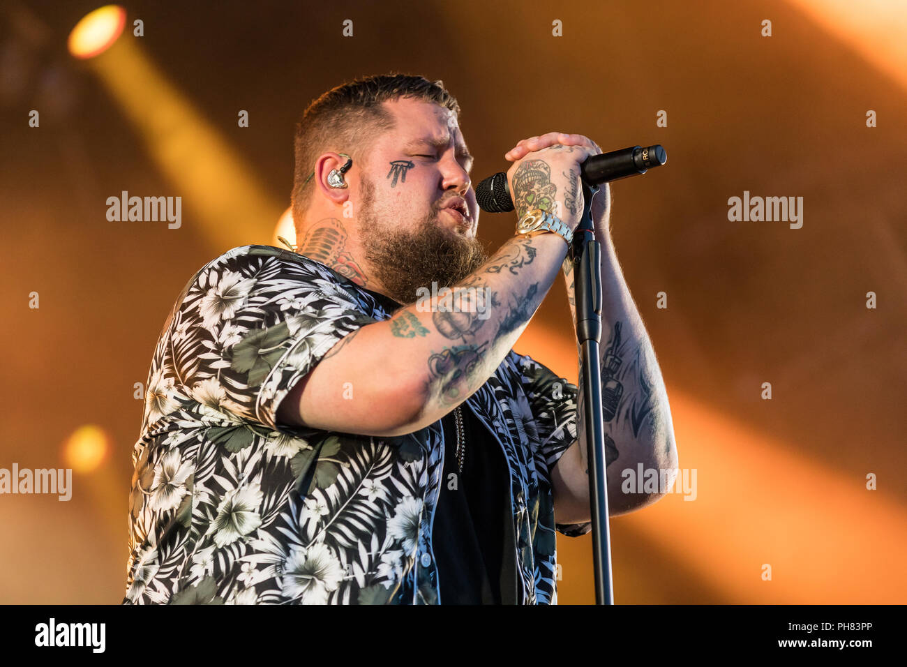 The British blues and soul singer Rag 'n' Bone Man live at the 28th ...