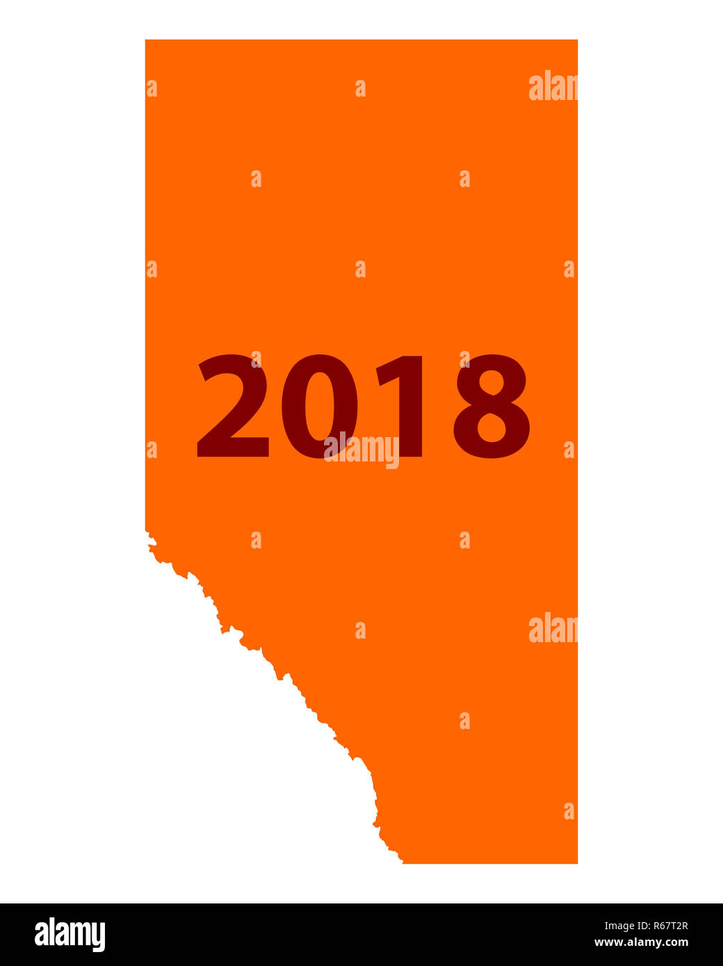 Map Of Alberta 2018 R67T2R 