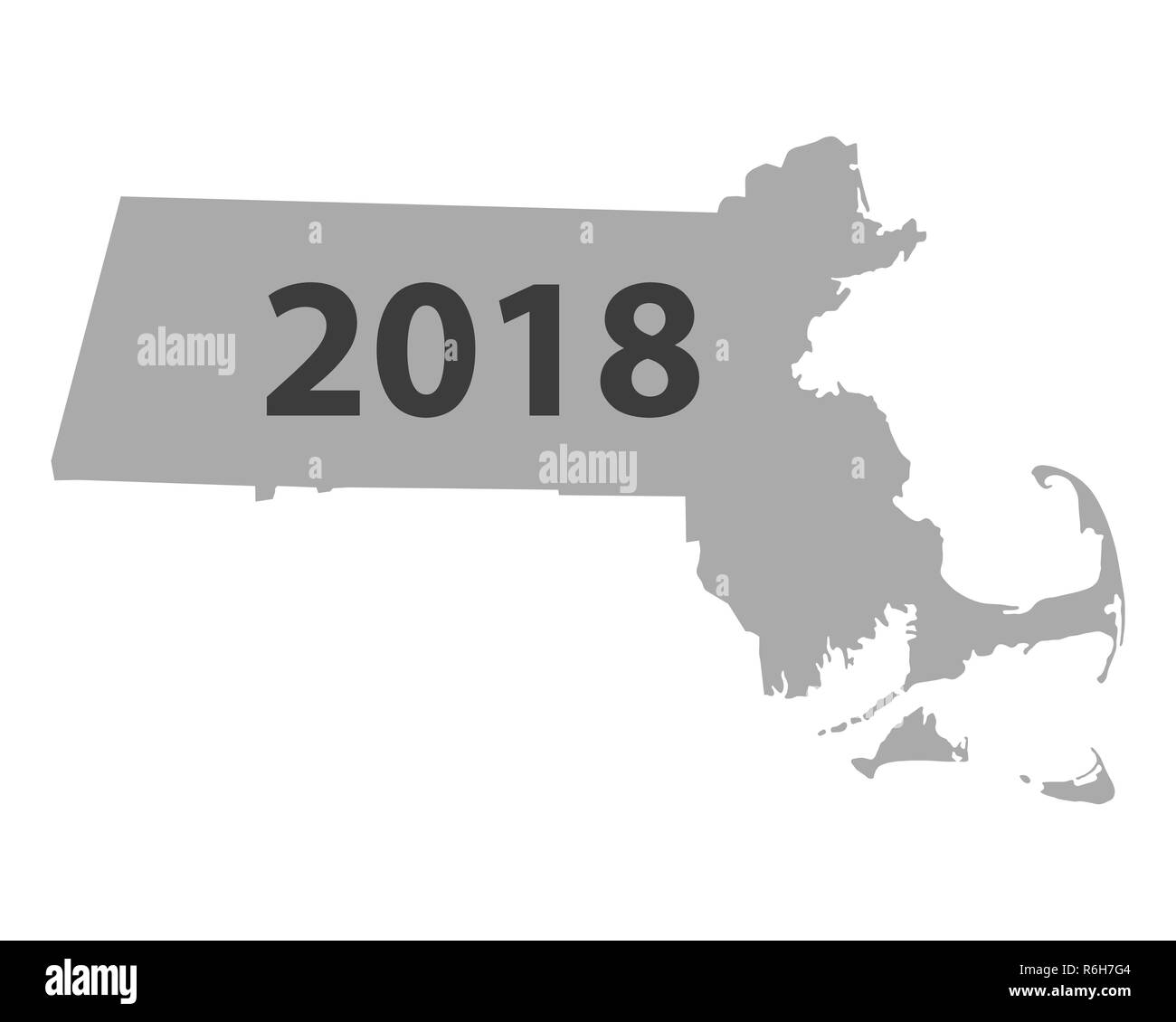 Map Of Massachusetts 2018 R6H7G4 