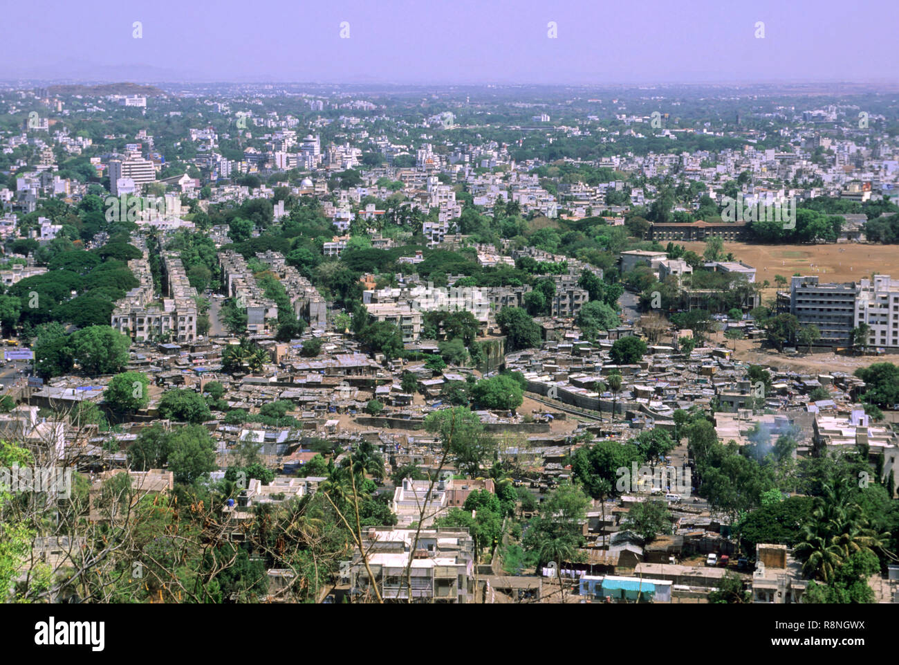aerial view of fast growing Pune city, maharashtra, india Stock Photo ...