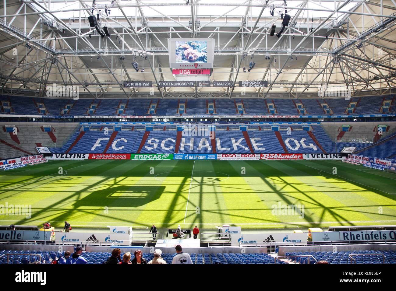 Veltins Arena, formerly Arena AufSchalke, home stadium of FC Schalke 04 ...
