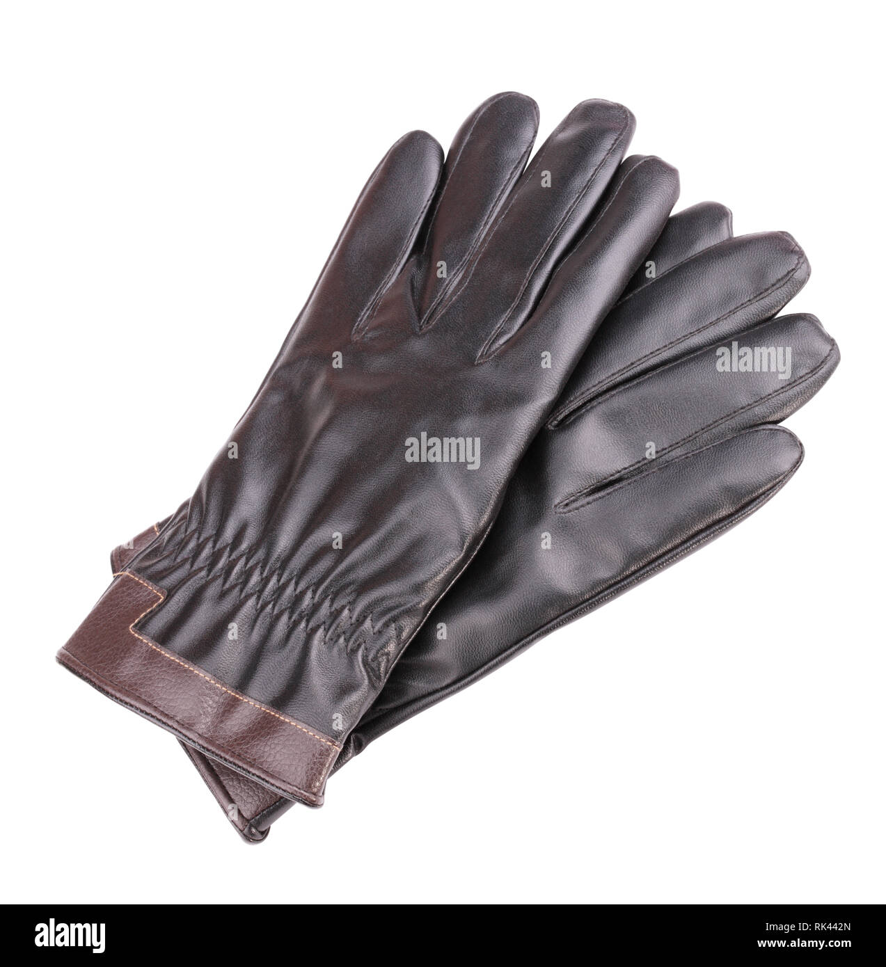 Leather Gloves Isolated Stock Photo - Alamy