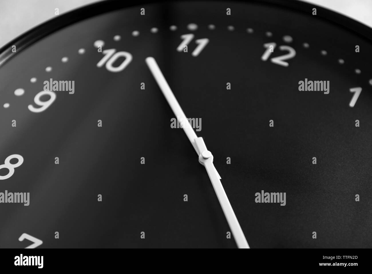 Black clock face Stock Photo - Alamy
