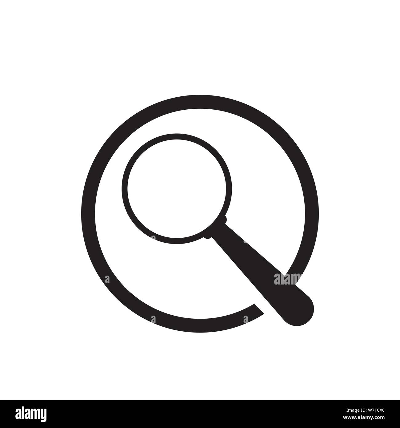 magnifying glass icon. Logo element illustration.magnifying glass ...