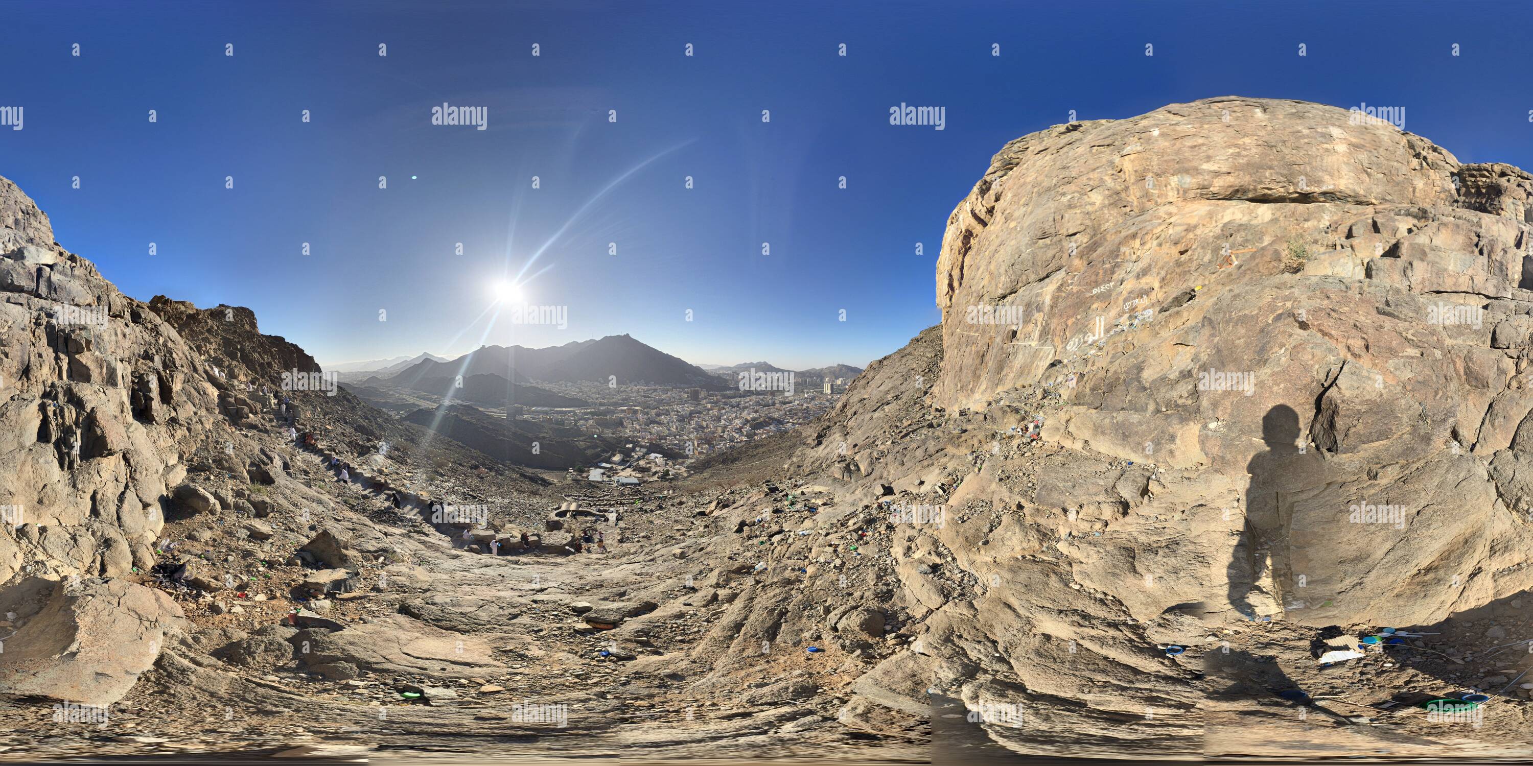 360° View Of Jabal Al Nour Hira Cave 06 Alamy
