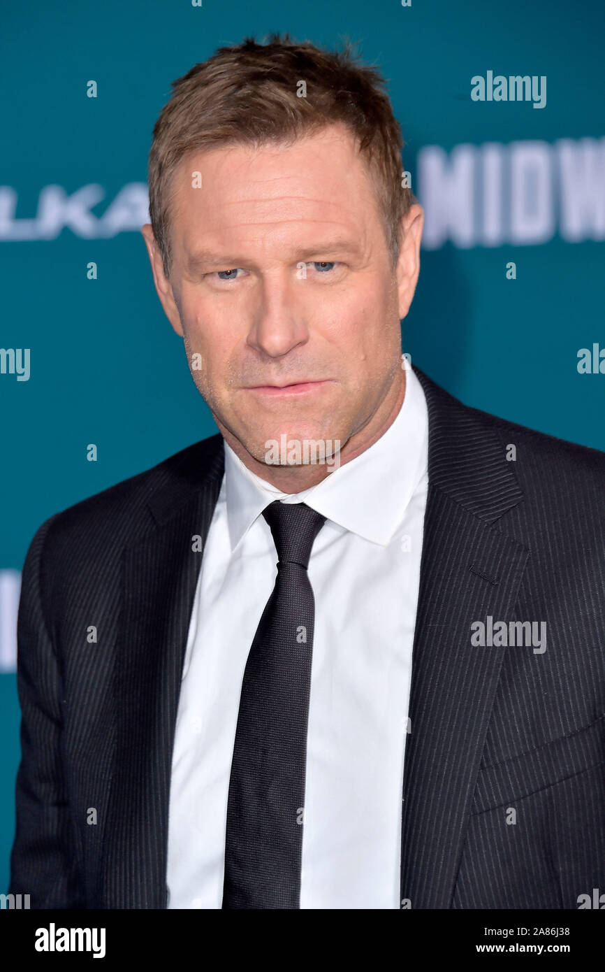 Los Angeles, USA. 05th Nov, 2019. Aaron Eckhart attending the 'Midway ...