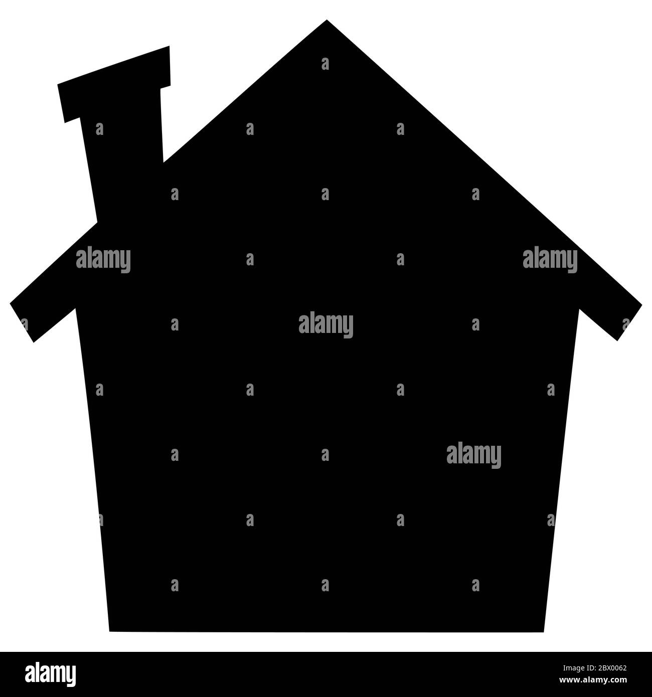 House Silhouette- An Illustration of a House Silhouette Stock Vector ...
