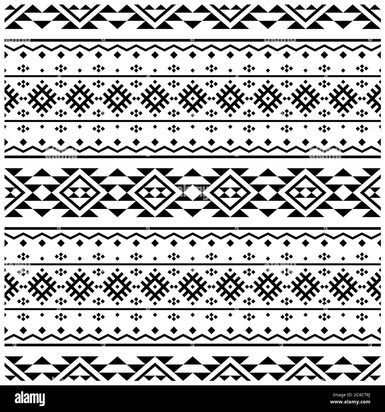Seamless ethnic pattern textile design images-illustration in black ...