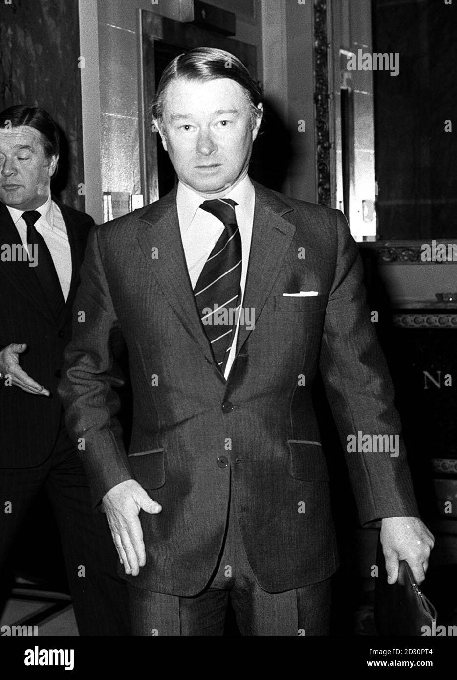 Sir Michael Edwardes, chairman of British Leyland, at the company's ...