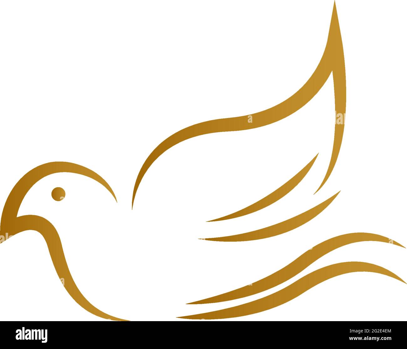 Bird dove icon logo design template illustration vector Stock Vector ...