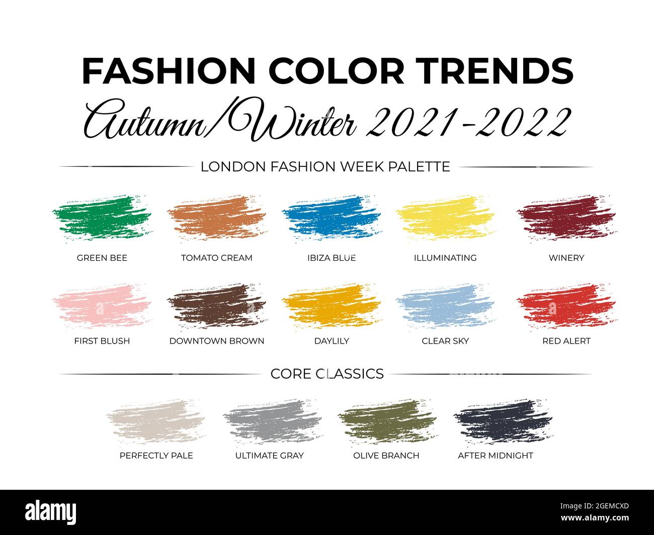 Color Trend Autumn Winter 2021 - 2022. London Fashion Week Report ...