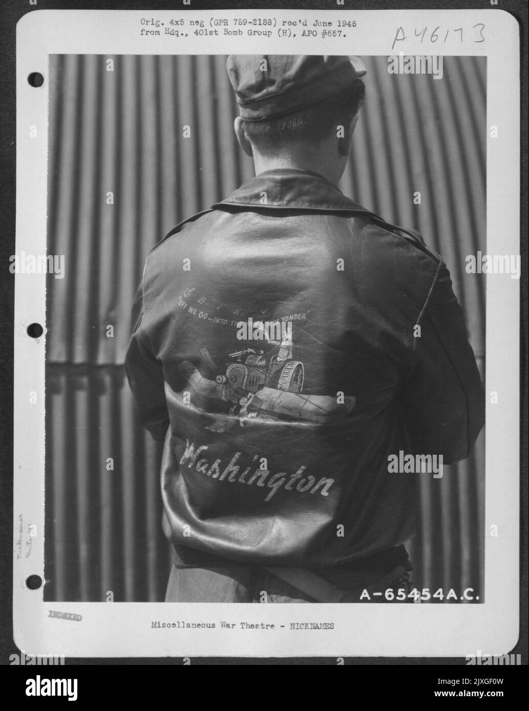 Leather Jacket Worn By Crew Mwmbers Of The Boeing B-17 