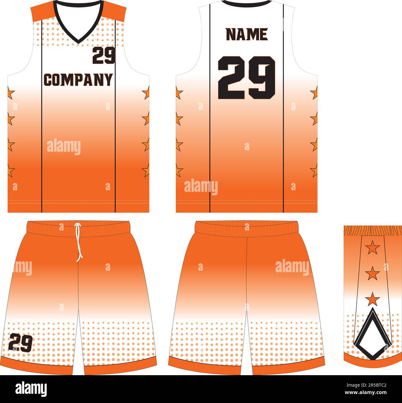 Basketball Uniform Shorts Template for Basketball Club Stock Vector ...