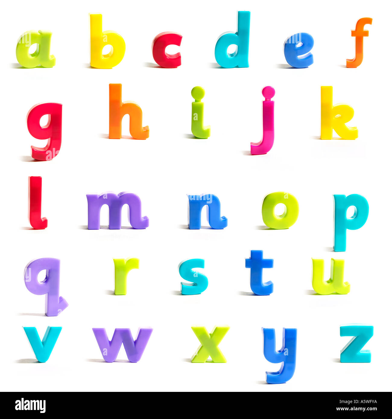 The Entire Alphabet In Fridge Magnets Stock Photo Alamy