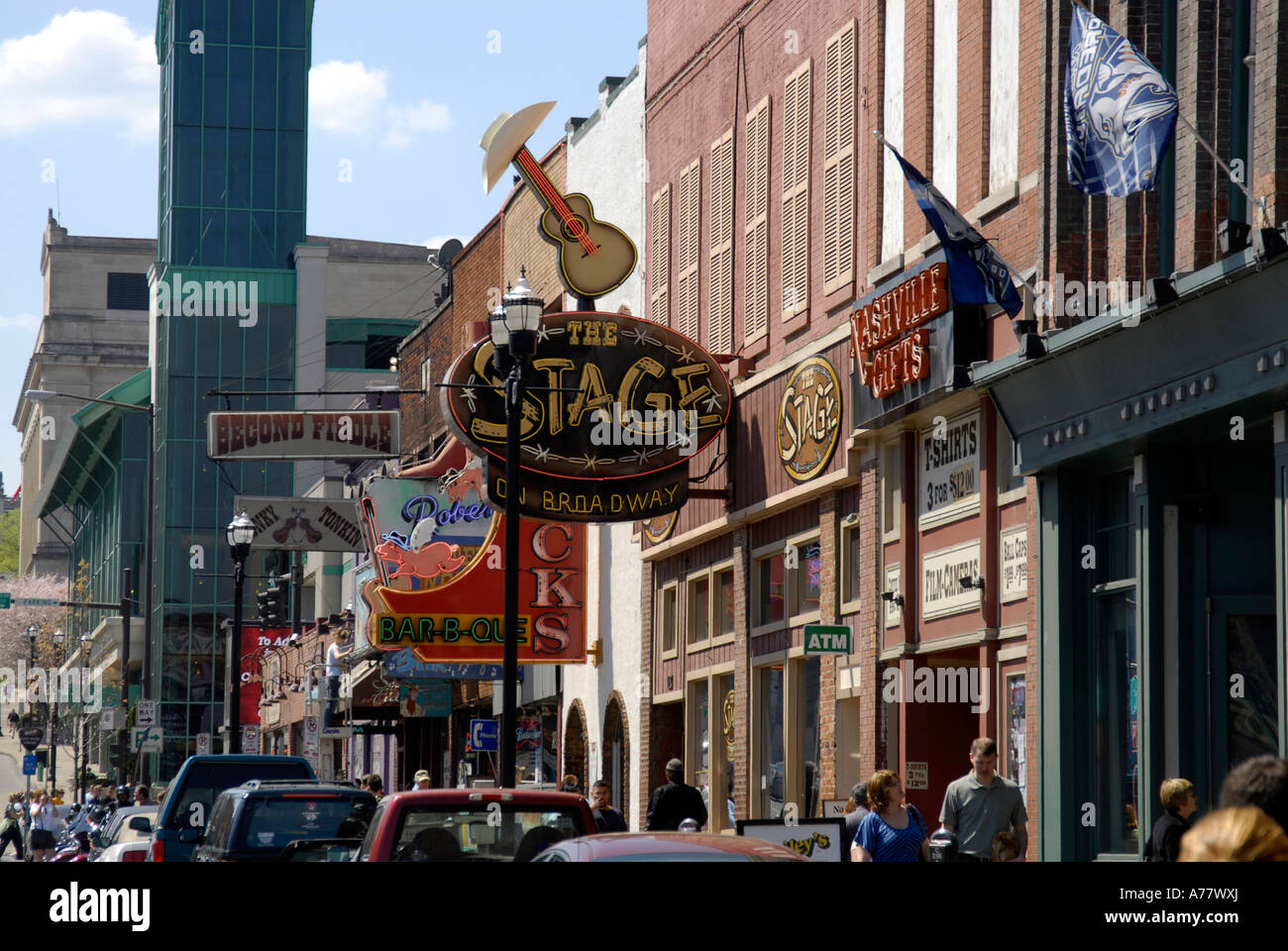Live Music Venues Restaurants Shopping Along Broadway Street in