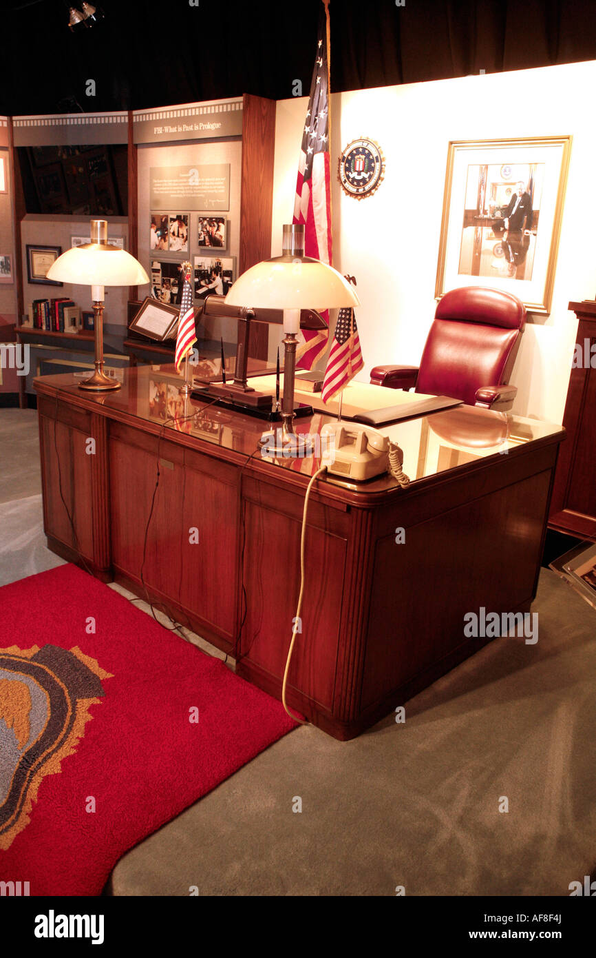 A desk in the J Edgar Hoover room, FBI, Scottish Rite Temple ...
