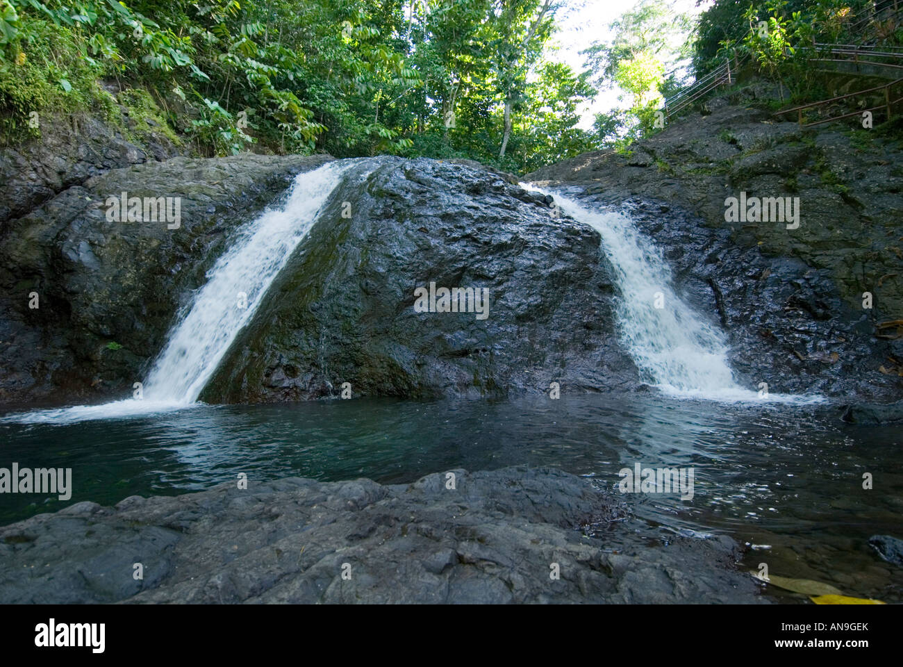 Papaseea THE SLIDING ROCKS samoa apia waterfall water fall basins slide ...