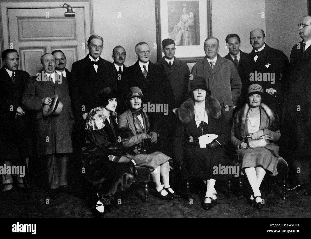 The British delegation during the first Hague Conference, 1929 Stock ...