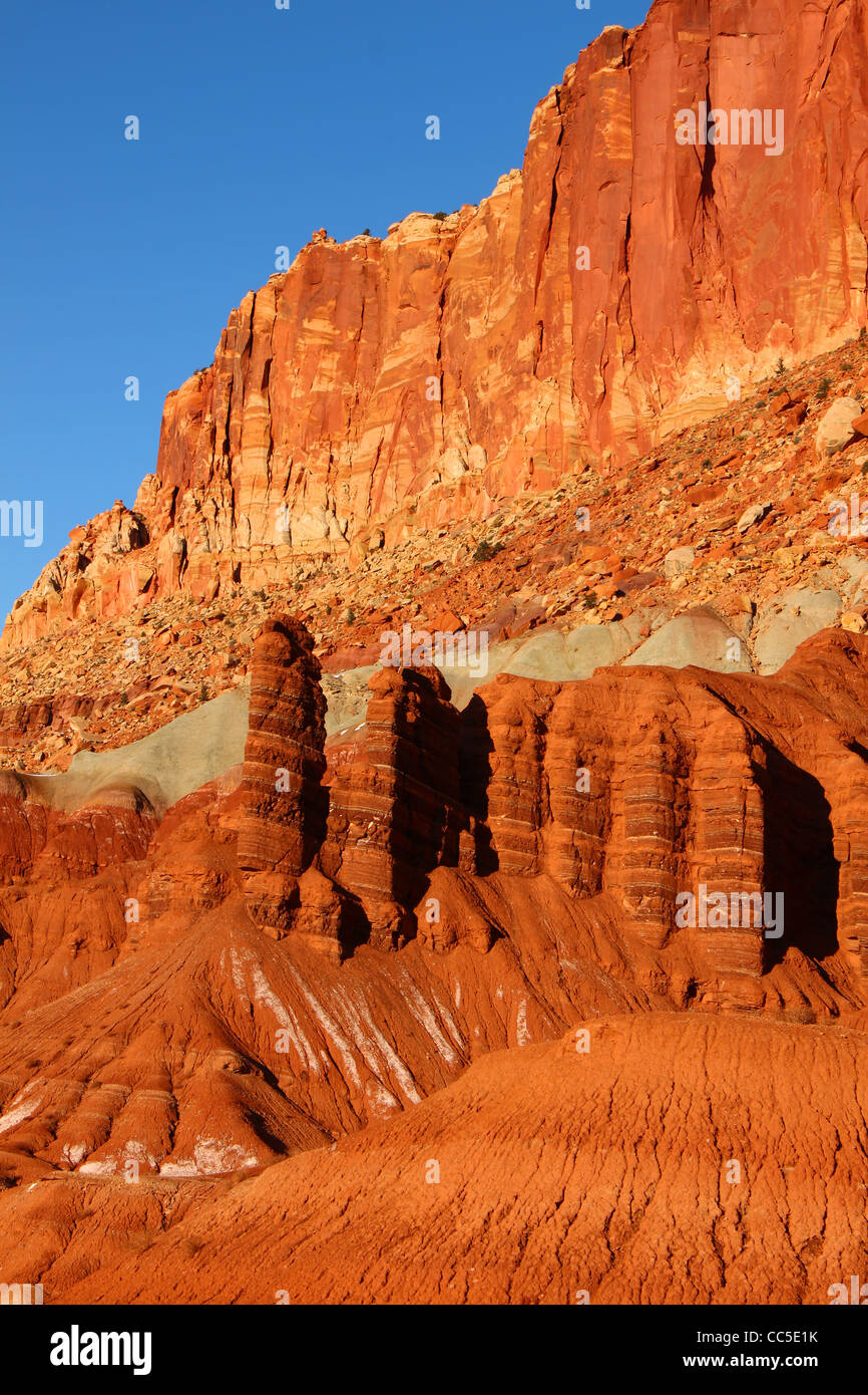 Capitol Reef Rock Formations Stock Photo - Alamy
