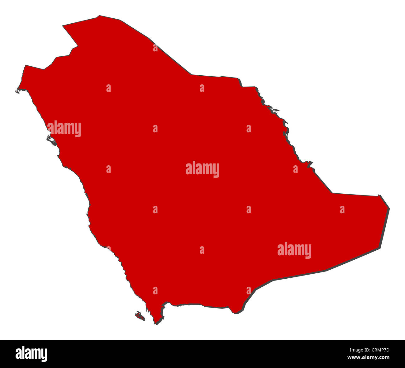 Political map of Saudi Arabia with the several provinces Stock Photo ...