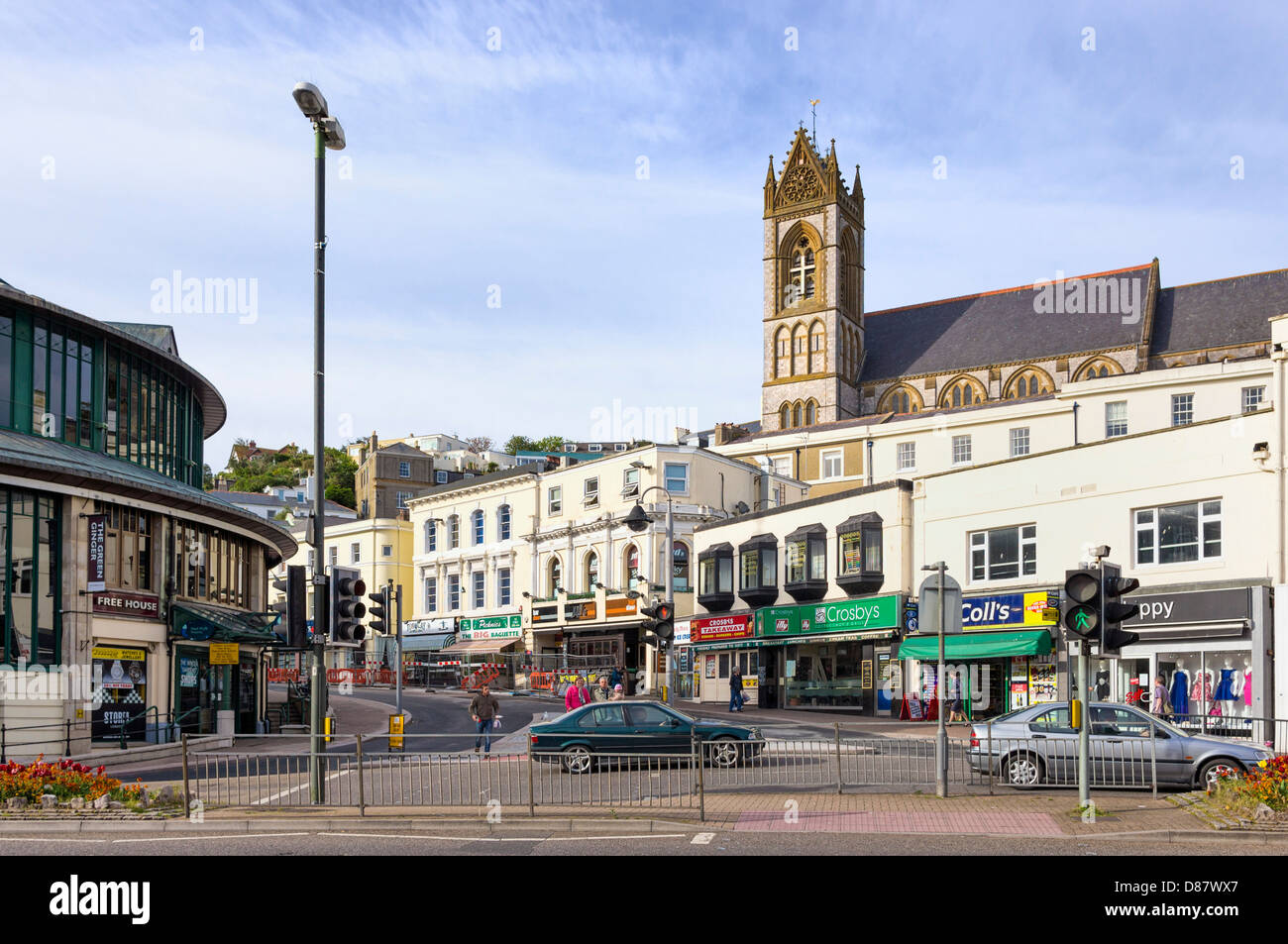 Torquay town centre, UK Stock Photo - Alamy