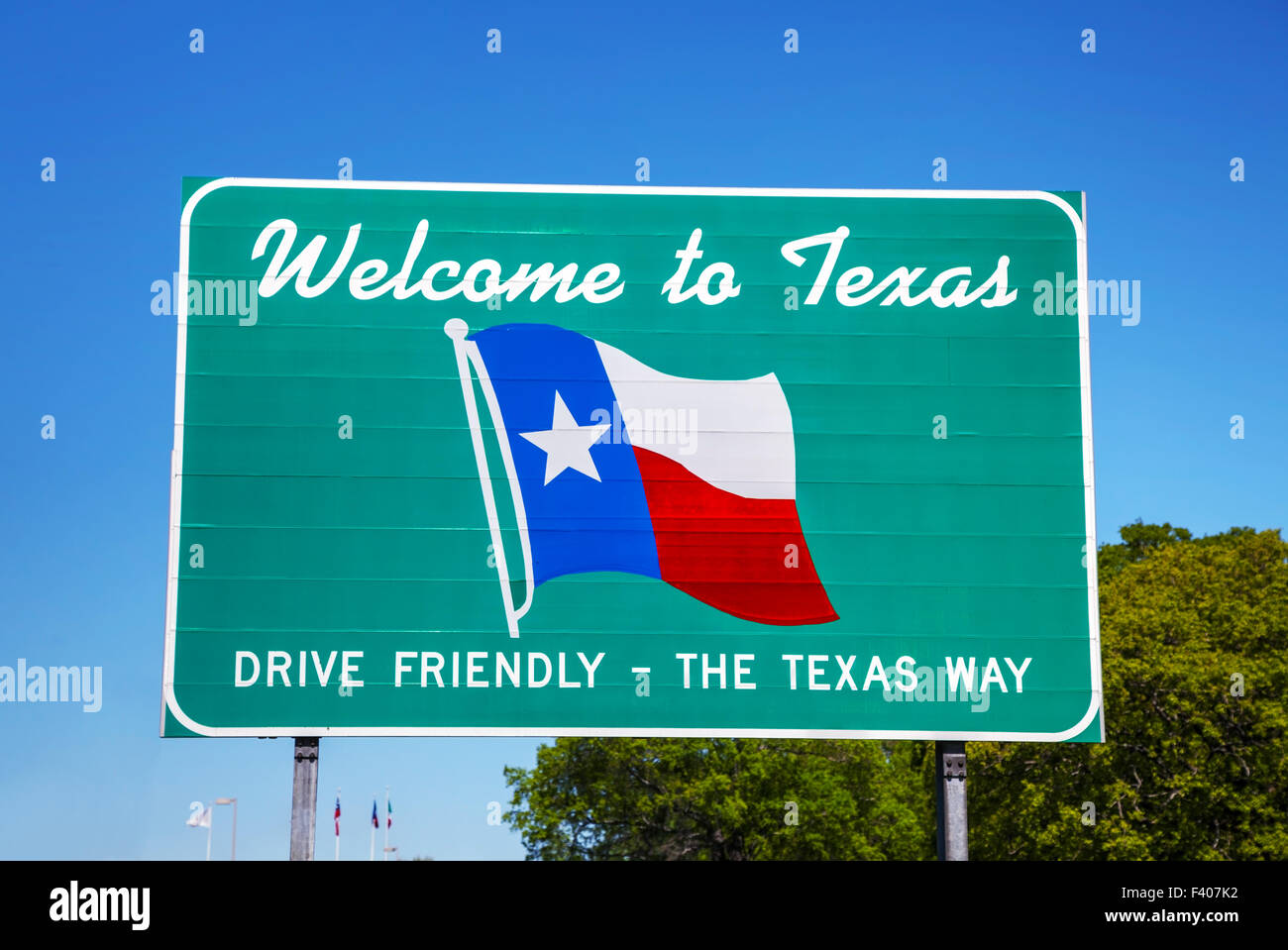 Welcome To Texas Sign Stock Photo Alamy