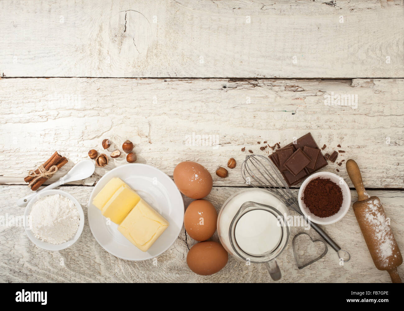 Ingredients for the preparation of bakery products Stock Photo - Alamy