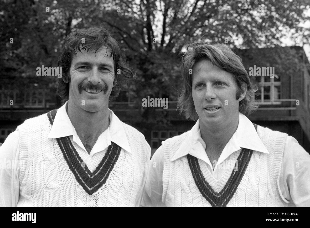 Dennis Lillee, left, and Jeff Thomson, regarded as one of the most ...