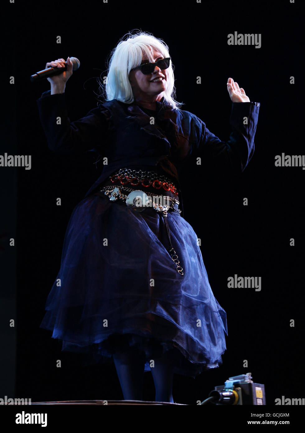 Debbie Harry of Blondie performing on the Main Stage, at the Isle of ...