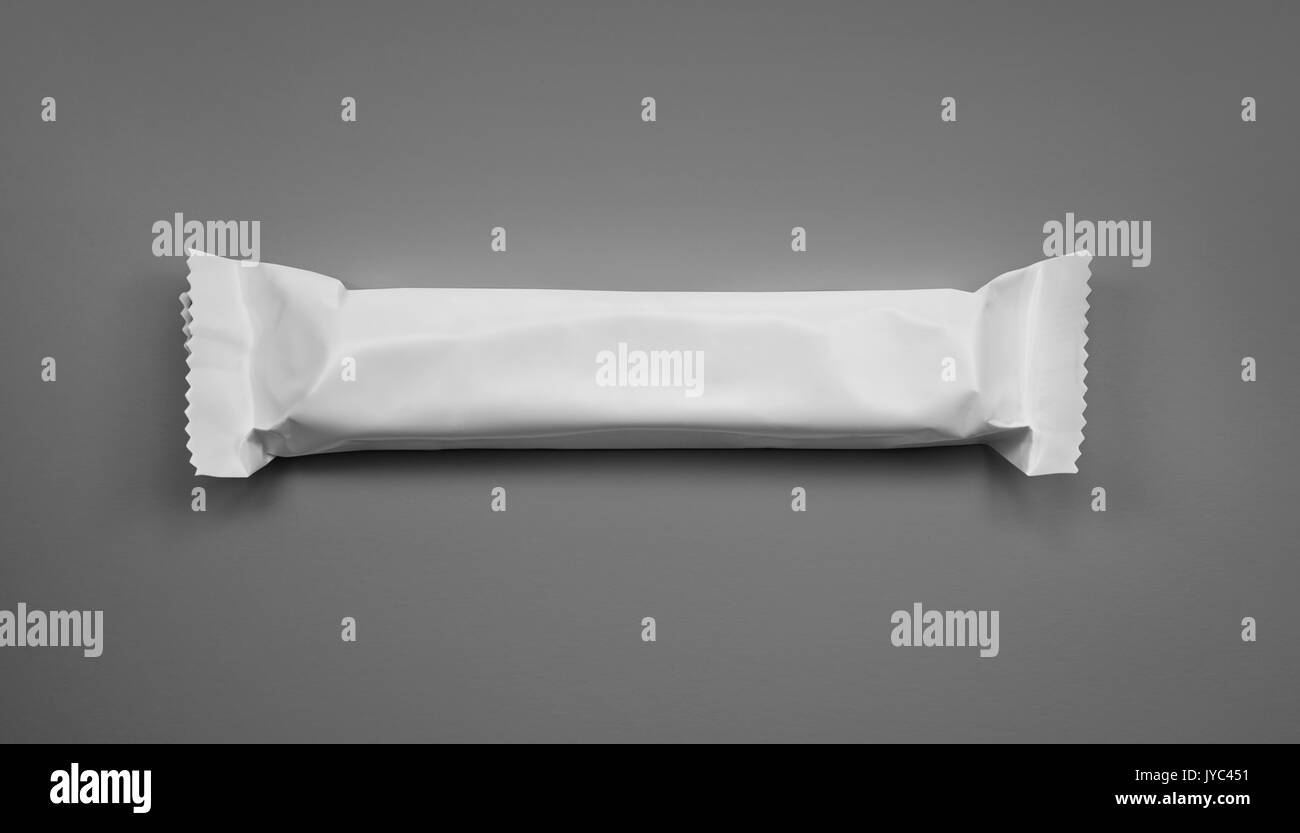 pure white blank plastic packaging for snacks Stock Photo - Alamy