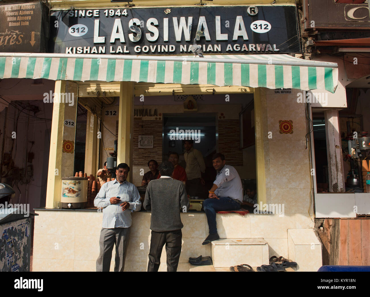 The famous Lassiwala lassi shop, Jaipur, India Stock Photo - Alamy
