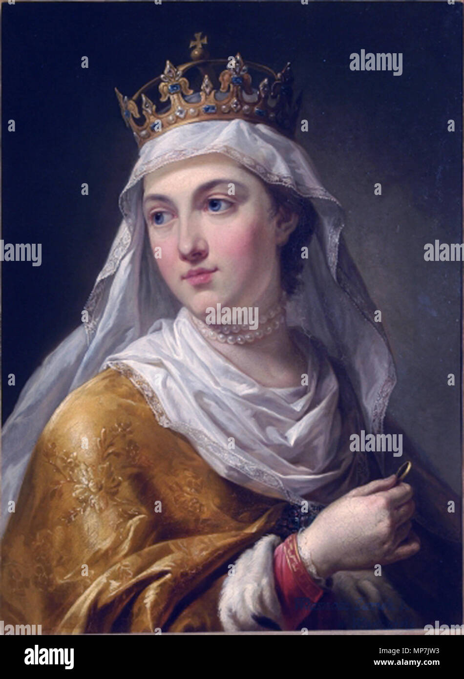 English: Portrait of Queen Jadwiga Anjou. Polski: Portret królowej ...