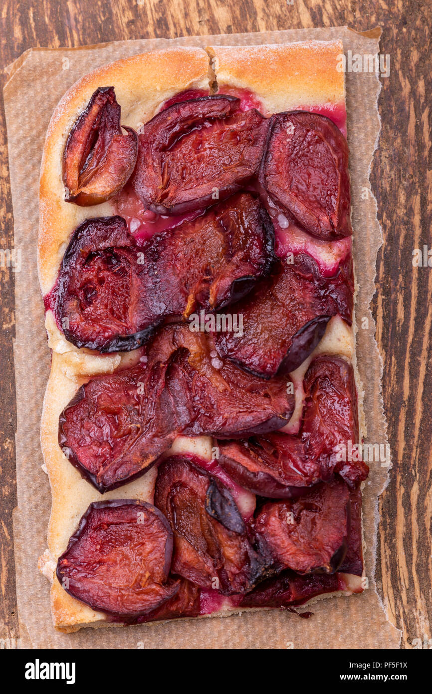 bavarian zwetschgendatschi, a local plum cake Stock Photo - Alamy