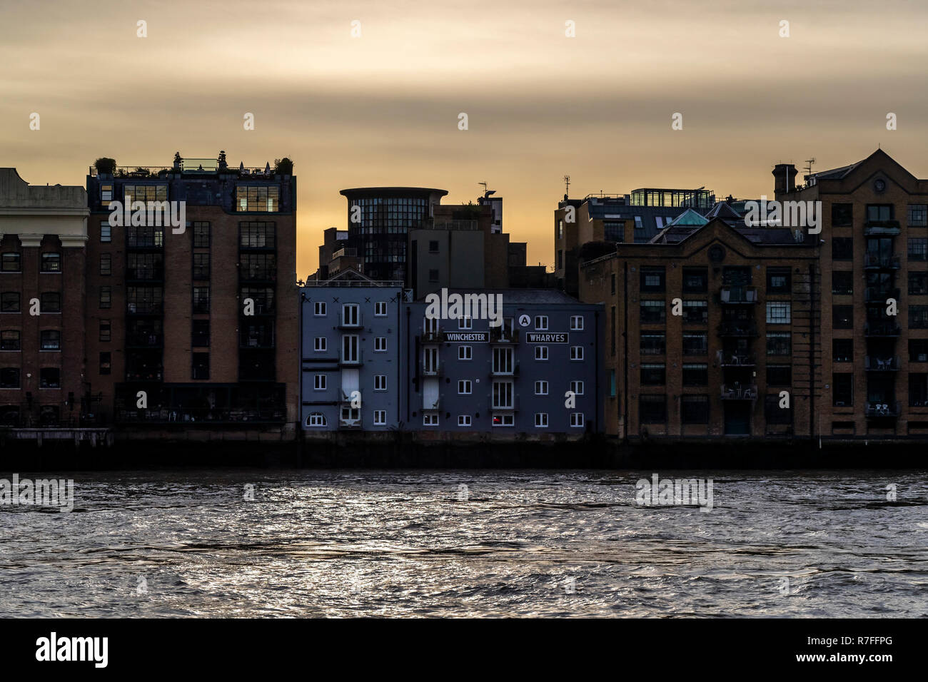 Winchester Wharf, 4 Clink St, London. Waterfront warehouses from the ...