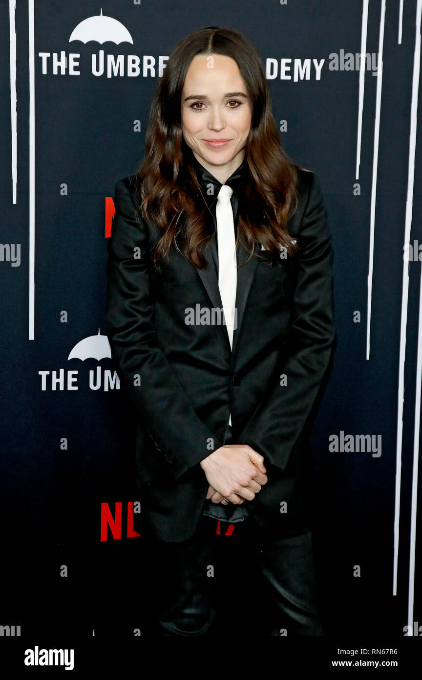 Los Angeles, USA. 13th Feb, 2019. Ellen Page at the premiere of the ...
